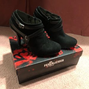 Black booties size 7.5